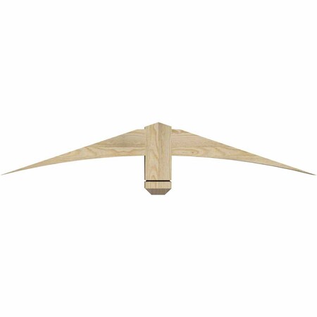 Ekena Millwork Bellingham Rough Sawn Timber Gable Bracket, Douglas Fir, 48"W x 8"H x 4"D x 4"F, 4/12 Pitch GBW048X08X0404BEL00RDF